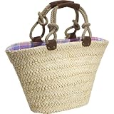 Straw Studios Basket Handbag with Rope Strap