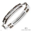 CHIMENTO Made in Italy Elegant Bracelet With 0.50ctw Genuine Diamonds Beautifully Crafted in Stainless steel and Titanium. Total item weight 20.5g Length 7in