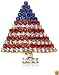 Crystal American Flag Christmas Tree Pin by Margot Townsend