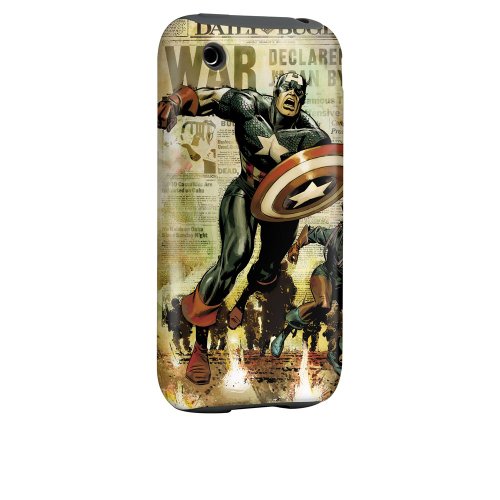  iPhone 3G / 3GS Tough Case - Captain America - Front Page
