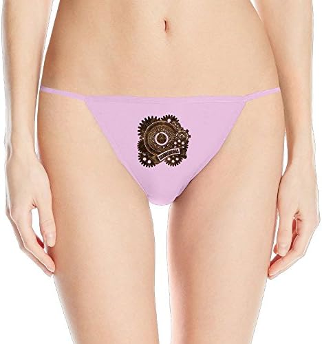 Steampunk Vintage Mechanical Clock Womens G String Thongs