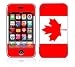 Canadian Flag Decorative Skin Cover Decal Sticker for Apple 3G iPhone / iPhone 3GS 3G S