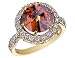 CRISLU 18K Gold Vermeil Sugar Drop Ring with 5 Carats (ctw) Smokey Cubic Zirconia (CZ)