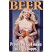 Beer Proof That God Wants Us To Be Happy Metal Vintage Beer Sign