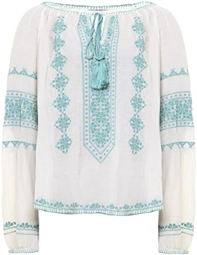 Star Mela Lana Embroidered Top Cream S