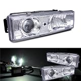 88-98 Chevrolet GMC C10 Truck Projector Head Lights Brand New + 4300k Slim Ballast... by Eautolight