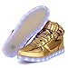 Qkettle Kids High Top LED Lights Up Sneakers Boys Girls Shoes for Thanksgiving