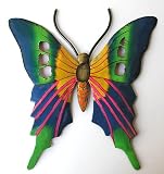 Hand Painted Butterfly Tropical Home Decor - Haitian Metal Art 21