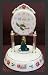 2004 Holiday Barbie in Green Dress 9 Inch Porcelain Anniversary Clock
