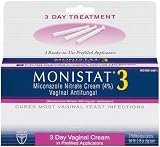 Monistat 3 Vaginal Antifungal Medication, 0.18-Ounce, 3 Prefilled Applicators (Pack of 2)