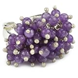 MINU Jewels Amethyst Cluster Adjustable Ring