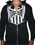 TAPOUT Shield Fleece Mens MMA UFC Cage Fighting Sports Hoodie Sweatshirt Shirt Jacket Black