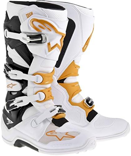 Alpinestars Adult MX Tech 7 Motocross Boots Orange Size 11