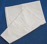 NuAngel Receiving Blanket - 100% Cotton Flannel (White with Black Dots)