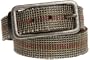 Leather Island Men's Vintage Multi Stiched Belt