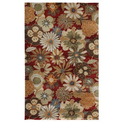 Jaipur Rugs Inc Hand Tufted, Blossom Red, 3.6 by 5.6 Jaipur Rugs Inc Hand Tufted, Blossom Red, 3.6 by 5.6