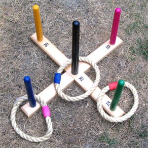 Childrens Toyshop  Toys : Garden/Outdoor Quoit Ring Toss Traditional Game Set