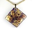Handmade Millefiori Murano Glass Pendant - Amy Gold Style2
