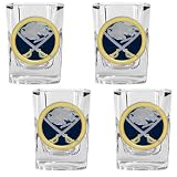 NHL Buffalo Sabres Four Piece Square Shot Glass Set