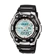 Casio #AQW101-1AV Men's Sports Gear Thermometer/Fishing Indicator Watch