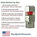 Quick Pressure Tire Pressure Monitoring Valve Caps Sensor Gauge - Advanced Detection System, 65 PSI Sensing Air Alert Indicator for Cars, Trailers, Bikes - Chrome-Plated, Pack of 4