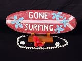 SURF DECOR -GONE SURFING SURF SIGN 20 - BEACH DECOR