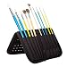 MEEDEN 15 X 10.5 Inch Mesh Paint Brushes Case Zippered Brush Holder, Long Handle, Black