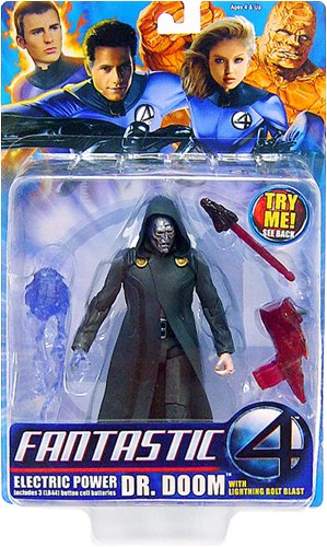 Fantastic 4 Electric Power Dr. Doom with Lightning Bolt Blast Action Figure (Fantastic 4 Action Figure - )