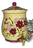 floral summer water jar