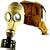Soviet Russian WWII Gas Mask Adult w/ Shoulder Bag