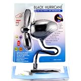 As Seen On TV Car Auto Boat RV Fan With Air Freshener, Black Hurricane