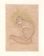 Indian Art Miniatures India Folk Paintings Drawings & Water Color on Paper 5.5 x 8 inches (minianimal027)