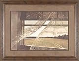 IMAGE OF Wind From The Sea Andrew Wyeth Home Decor Window Picture, 37x29, Gallery Quality Framed Art Print