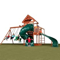 Hot Sale Swing-N-Slide Grandview Twist Wood Complete Play Set