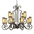 Minka Lavery12 Lt Chandelier Deep Flax Bronze