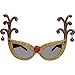 American Greetings Antler Glitter Plastic Fun Shades | Christmas Favor