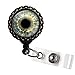 Gray Eyes Optometry Eye Doctor Black Retractable ID Tag Badge Reel