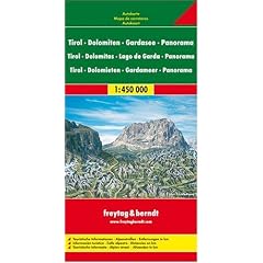 Scenic Routes in the Tyrol and the Dolomites: Map