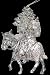 7" Victorian Santa Claus On Mule Christmas Ornament #W5140S