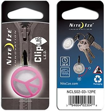 RayShop - Nite Ize Bicycle ClipLit Safety Light (Peace Pattern) ( Color : Blue )