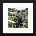 The Adventures Of Sherlock Holmes Framed & Matted Color Photo (Jeremy Brett David Burke) Total Size: 20x20 Inches