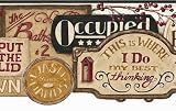 Black Do Not Disturb Wallpaper Border