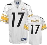 Pittsburgh Steelers Mike Wallace Reebok White Premier Sewn Jersey (XL)
