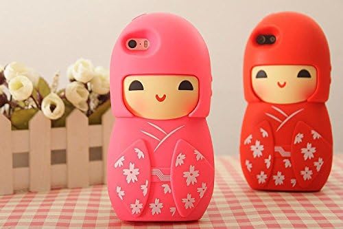 Wholesale Lovely Cartoon 3d Japanese Dolls Soft Rubber Silicone Skin Phone Cases Covers Free Shipping for Iphone 5 5s 5g