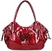 Womens Red Patent Fashion Shoulder Handbag