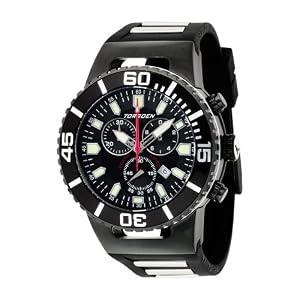 Torgoen Swiss Men’s T24 Black 200 ATM Chronograph Dive Watch #T24305