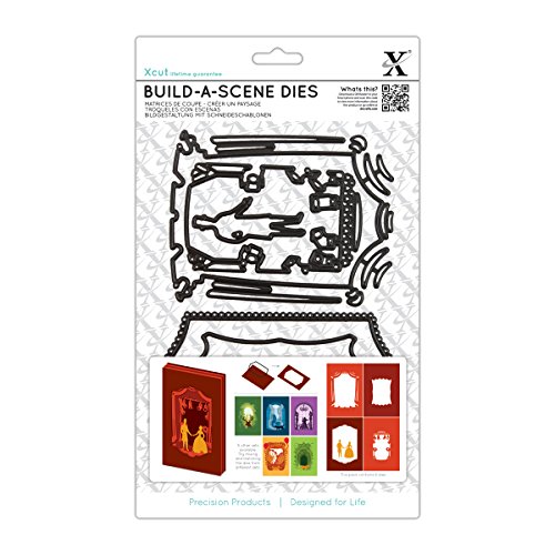 docrafts Xcut Build-A-Scene Dies-Shadow Box Theatre, 6-Pack