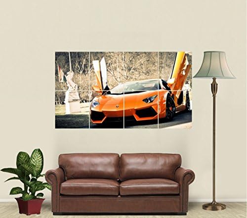 Super Lamborghini Aventador Car Giant Art Print Poster JW88692