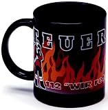 Tasse mit Aufdruck: - FEUERWEHR... - Funtasse Fun Spasstasse Spass Geschenk Geburtstag T-Shirt