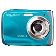 Easypix W1024-I Splash Digital Camera - Ice Blue (10MP Sensor, 4x Digital Zoom, VGA Video with Sound) 2.4 inch TFT